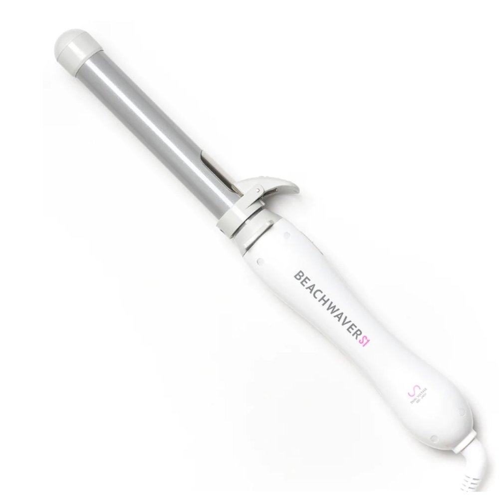 Beachwaver S1 Dual Voltage White Rotating Curling Iron